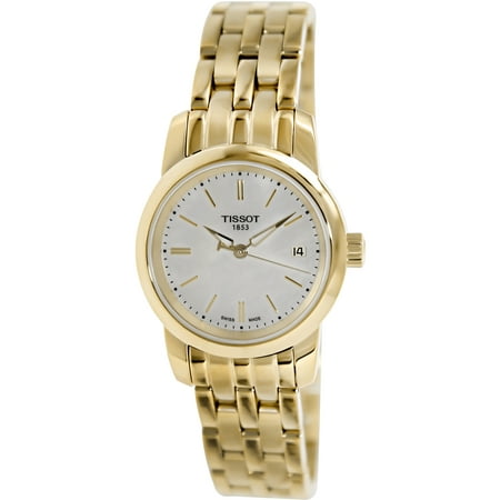 Tissot Women's T-Classic T033.210.33.111.00 Mother-Of-Pearl Stainless-Steel Swiss Quartz Watch