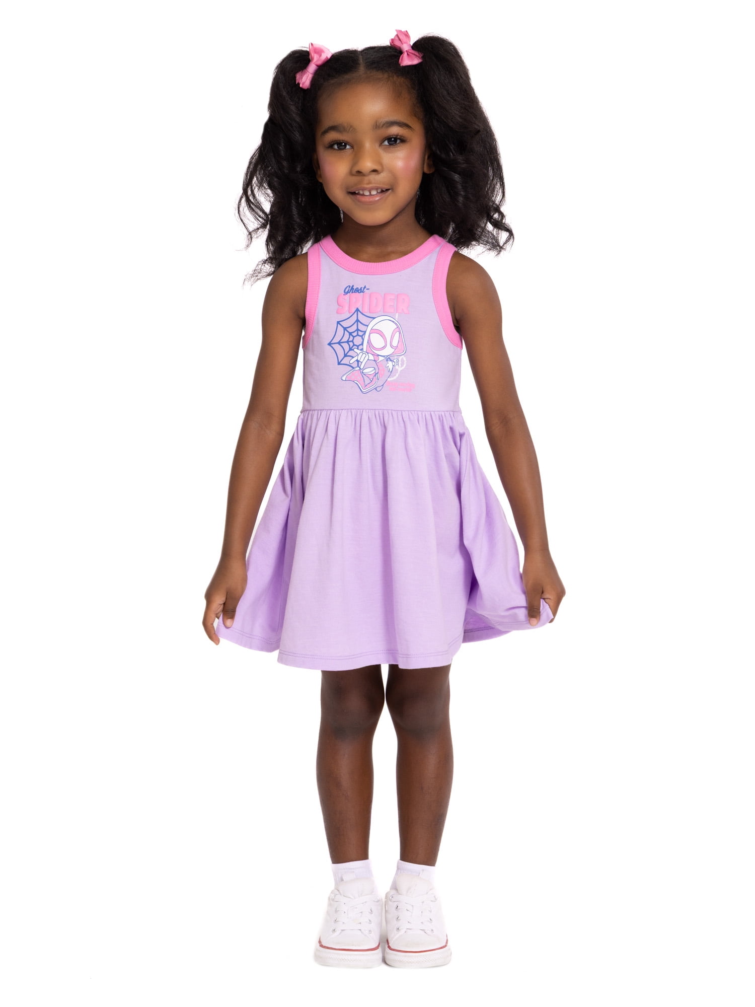 Spidey & His Amazing Friends Toddler Girls Graphic Tank Dress, Sizes 12M-5T