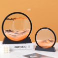 thumbnail image 4 of Moving Sand Art Picture  Glass 3D Deep Sea Sandscape in Motion Display Flowing Sand Frame Relaxing Desktop Home Office Work Decor (7.5”), 4 of 8