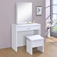 thumbnail image 2 of Harvey Vanity Set with Lift-Top Stool White, 2 of 15