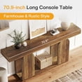 thumbnail image 2 of 70.9-Inch Extra Long Sofa Table, Farmhouse Console Tables with Wood Frame and Storage Shelf, 2 of 7