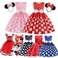 thumbnail image 2 of TureMinnie Cosplay Bowl Dress, Traje de dibujos animados, Vestidos de verano de manga corta, Vestido de fiesta de cumpleaños de bebé, Ropa para niños pequeños zhangmengya unisex, 2 of 2