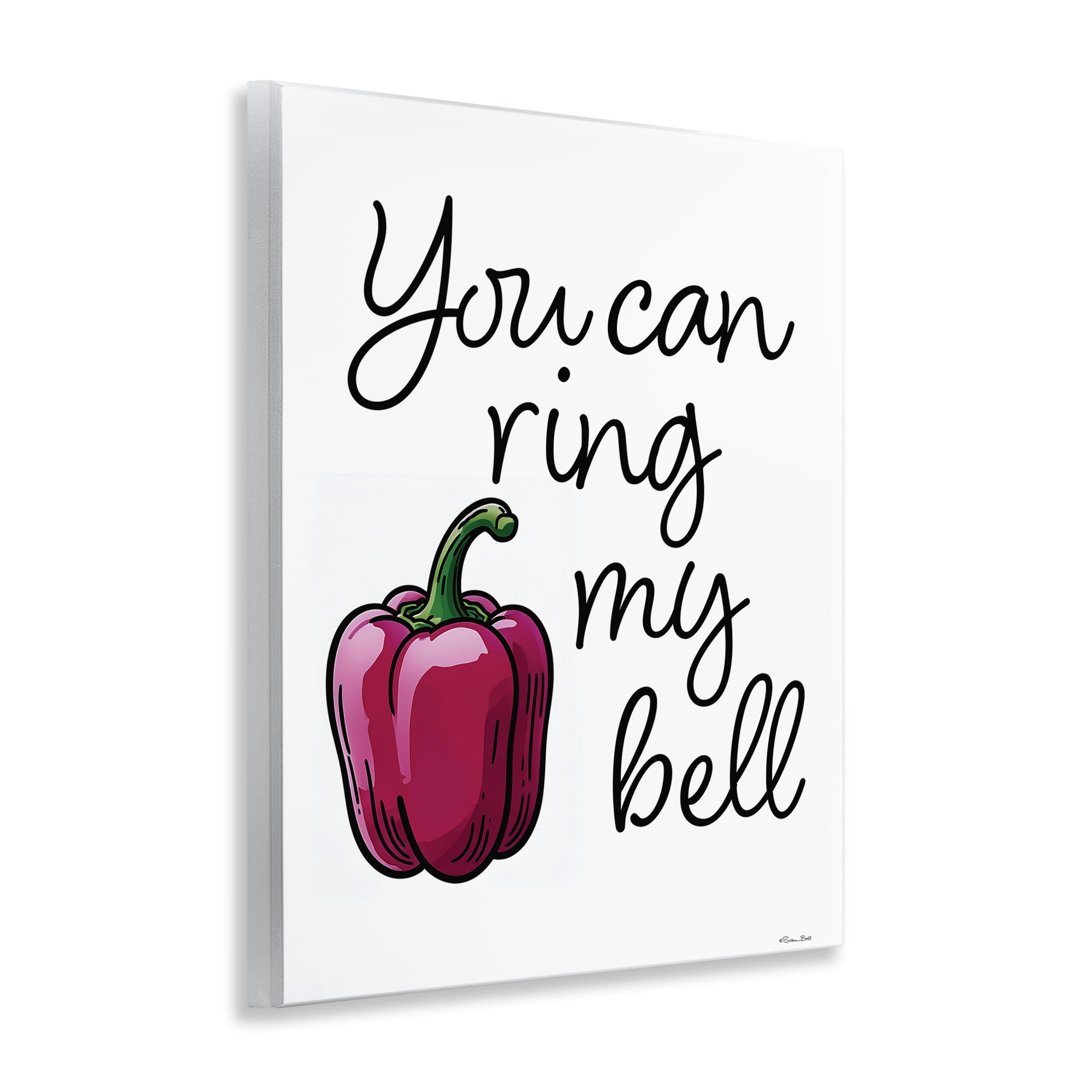 Stupell Industries Ring My Bell Pepper Wall Plaque Art, design by Susan Ball