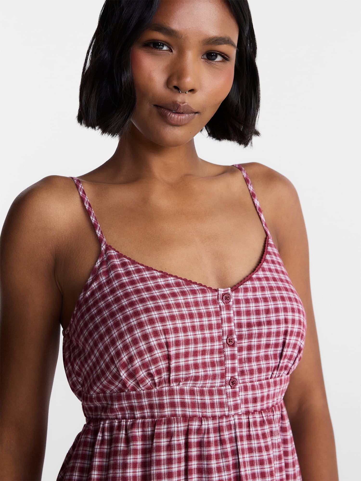 No Boundaries Button Front Mini Dress, Women's XXS-XXL