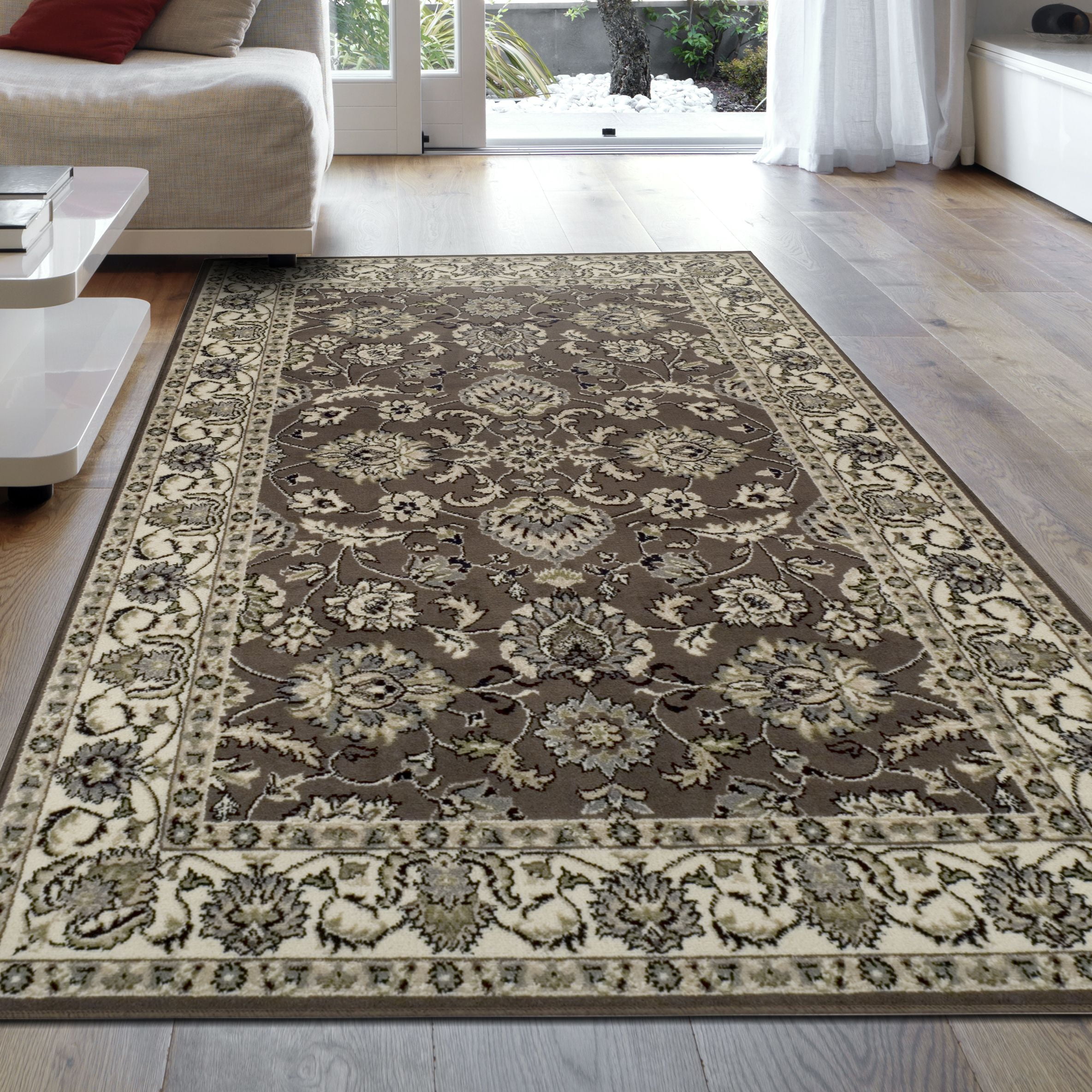Impressions Annesley Oriental Classic Traditional Area Rug, Cream Off
