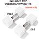 thumbnail image 2 of Juego de mancuernas ajustables de 40 kg para hombres y mujeres, gimnasio en casa, 2 of 8
