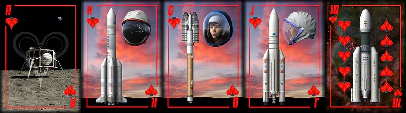 Cosmic Exploration Blue Playing Cards (Space-X) by Jon Ramer & Nick Stevens