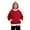 Wine, variant on Soft Girls Pullover Hoodie with Front Pocket, Cozy Sweatshirt for Kids Casual Wear and Outdoors