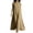 Khaki, variant on Women's Summer Linen Dresses Plus Size Kaftan Sleeveless Long Dress Boho Sundress Vacation Wear with Pockets