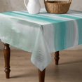thumbnail image 4 of Teal Grey Ombre Table Cloth Waterproof Tablecloths, Abstract Art Oil Painting Modern Tablecloth Dining Table Cover for Kitchen Party Tabletop Outdoor, Square Tablecloth 54x54 Inch, 4 of 9
