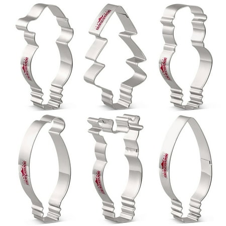 

Dechoicelife Fall Winter Holiday Cookie Cutter Set - Halloween/Thanksgiving/Christmas Biscuit Bread Baking