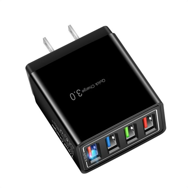 NARABB 4 Port Fast Quick Charge QC 3.0 USB Hub Wall Charger 3.5A Power Adapter US Plug