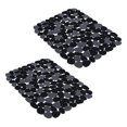 thumbnail image 3 of Tongina 2 Pieces Pebble Sink Mat PVC Sink Mat Sink Saddle Protector, Dish Drying Mat Sink Protector Mat for Dishes, Restroom Bathroom, 3 of 8