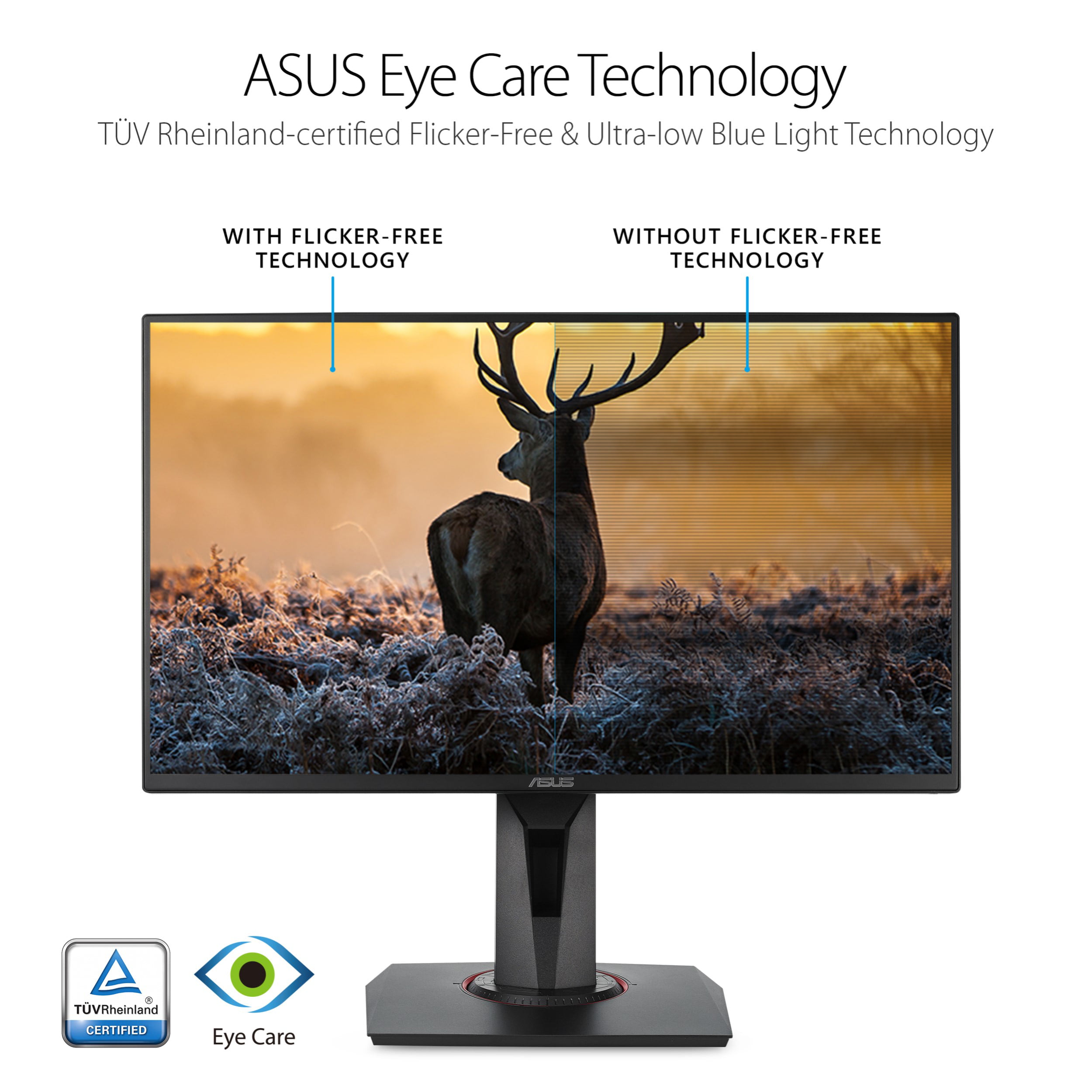 Asus VG258QR 24.5" Full HD WLED Gaming LCD Monitor - 16:9 Black -