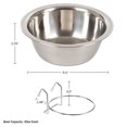 thumbnail image 2 of Set of 2 Stainless Steel Hanging Food and Water Pet Bowls for Cage, Kennel, and Crate (8oz or 20oz), 2 of 6