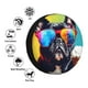 thumbnail image 4 of Balery Rainbow Bulldog Sunglasses Cubiertas para Neumáticos - Protector Resistente para Neumáticos de Camioneta, SUV, Remolque, Camper y RV-15 inch, 4 of 6