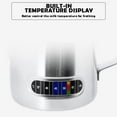 thumbnail image 3 of 350ML Stainless Steel Milk Frothing Cup with Sensitive Temperature Display - Silver Design for Easy Latte Art, Premium 304 Rust/Stain/Scratch Resistant, Built-in Induction Light for Precise Milk, 3 of 5