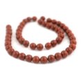 thumbnail image 3 of The Bead Chest Round Red Jasper Beads (8mm): Organic Gemstone Round Spherical Energy Stone Healing Power Crystal for Jewelry Bracelet Mala Necklace Making, 3 of 4