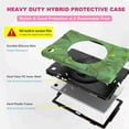 thumbnail image 5 of Dteck Galaxy Tab A7 Case 2020 10.4 Inch 2020 SM-T500 SM-T505 SM-T507, Heavy Duty Shockproof Rugged Hard Case with Carrying Shoulder Strap, Hand Strap, Kickstand, armygreen, 5 of 7