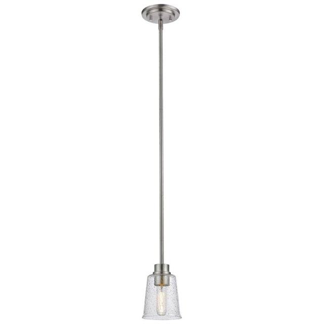Z-Lite Bohin 1 Light Mini Pendant in Brushed Nickel