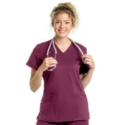 Landau ProFlex Tailored Fit Comfort Stretch 3-Pocket Scrub Top for Women 4160