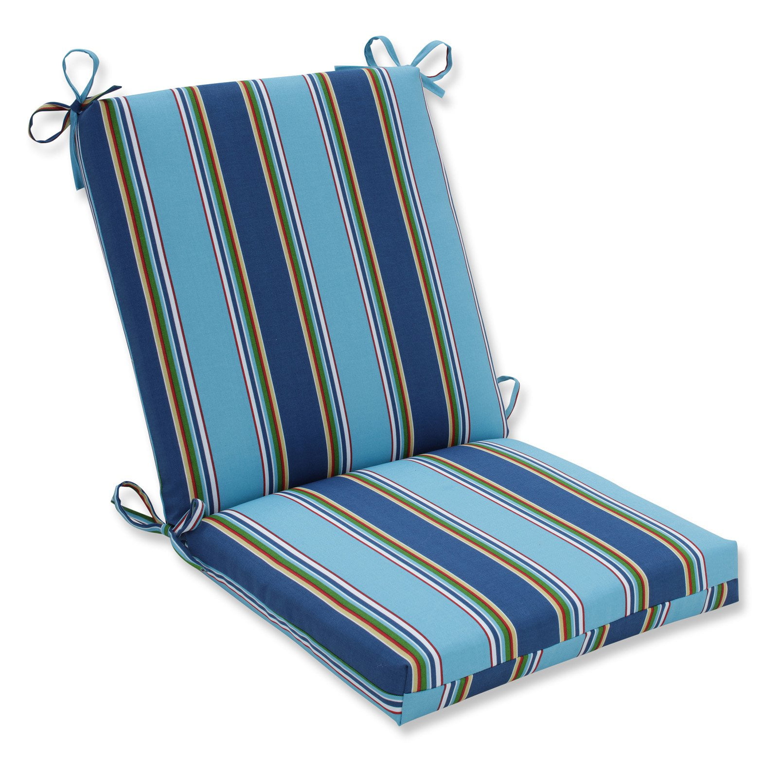 Pillow Perfect Bonfire Regata Stripe Squared Corners Hinged Outdoor 