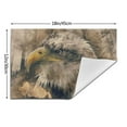 thumbnail image 3 of XMXT 4 Pcs Woven Placemats, Eagle Vintage Watercolor Stain Resistant Anti-Skid Placemat for Kitchen Table, 12 x 18 inches, 3 of 6
