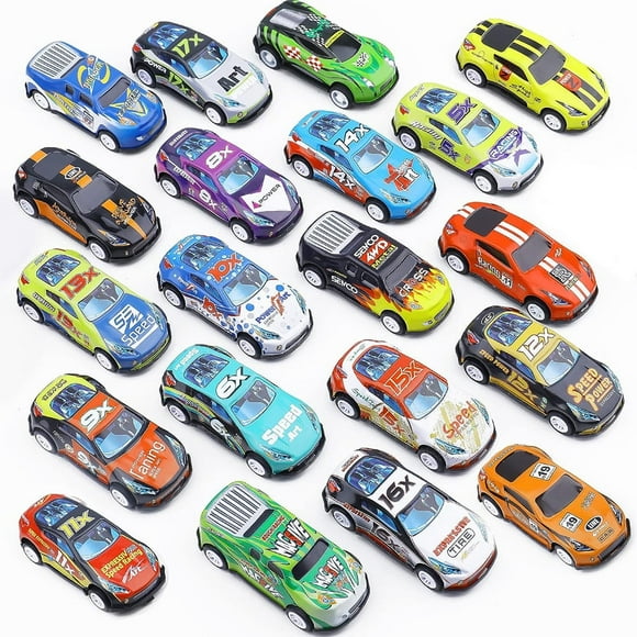 CNKOO 20 Pack Pull Back Toy Cars Mini Die-Cast Race Cars Vehicles Bulk Party Favors Goodie Bag Stuffers Pinata Fillers Teacher Treasure Prize Box Toys for Boys Girls Toddlers 2 3 4 5