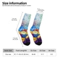 thumbnail image 5 of Yiaed Spring Flower Seasonal Print Great elasticity Crew Socks Sports socks for Men and Women, 5 of 5
