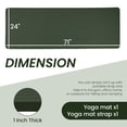 thumbnail image 2 of Fitvids Extra Thick 71"x24" Non-Slip Exercise & Yoga Mat, 1" High-Density Foam, Double-Sided Grip, Moisture-Proof, Lightweight with Straps, 2 of 6