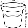 thumbnail image 2 of Macetas de plástico Apuakthei con bandeja - Macetas de plástico pequeñas con orificios de drenaje, macetas con bandejas, macetas de plástico para plantas de interior y exterior, 2 of 5