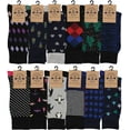 thumbnail image 3 of Yacht & Smith 12 Pairs Mens Fashion Designer Dress Socks, Patterned, Textured Design Premium Knit, 3 of 6