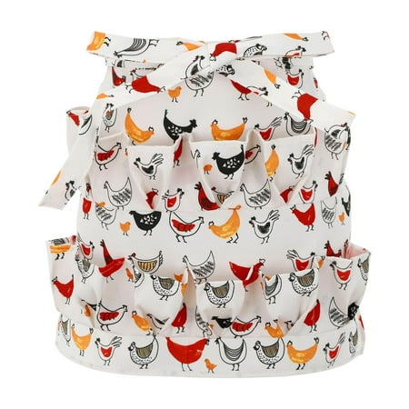 

Chicken Eggs Apron With Pockets Apron For Fresh Eggs Collecting Gathering Apron Rooster Chicken Light Apron with Pockets Mens Grilling Aprons with Pockets Waiters Apron with Pockets for Men