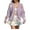 Purple, variant on Womens Ribbed Knit Cardigan Embroidery Detail Button Front Open Sweater Coat