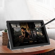 Android 15 Tablet 10 inch Tablets with Case, 12GB RAM + 64GB ROM (Expand to 1TB), Quad Core Processor Tablets, 5G WiFi 6, BT5.0, 1280x800 IPS Touch Screen, 6000mAh Battery, 8MP Dual Camera, Black