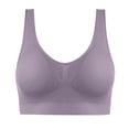 thumbnail image 4 of Kpoplk Women's Comfy Pullover Wireless Bra Seamless Bralettes No Underwire T Shirt Wirefree Wide Straps Sleep Everyday Bras Size S,Grey, 4 of 4