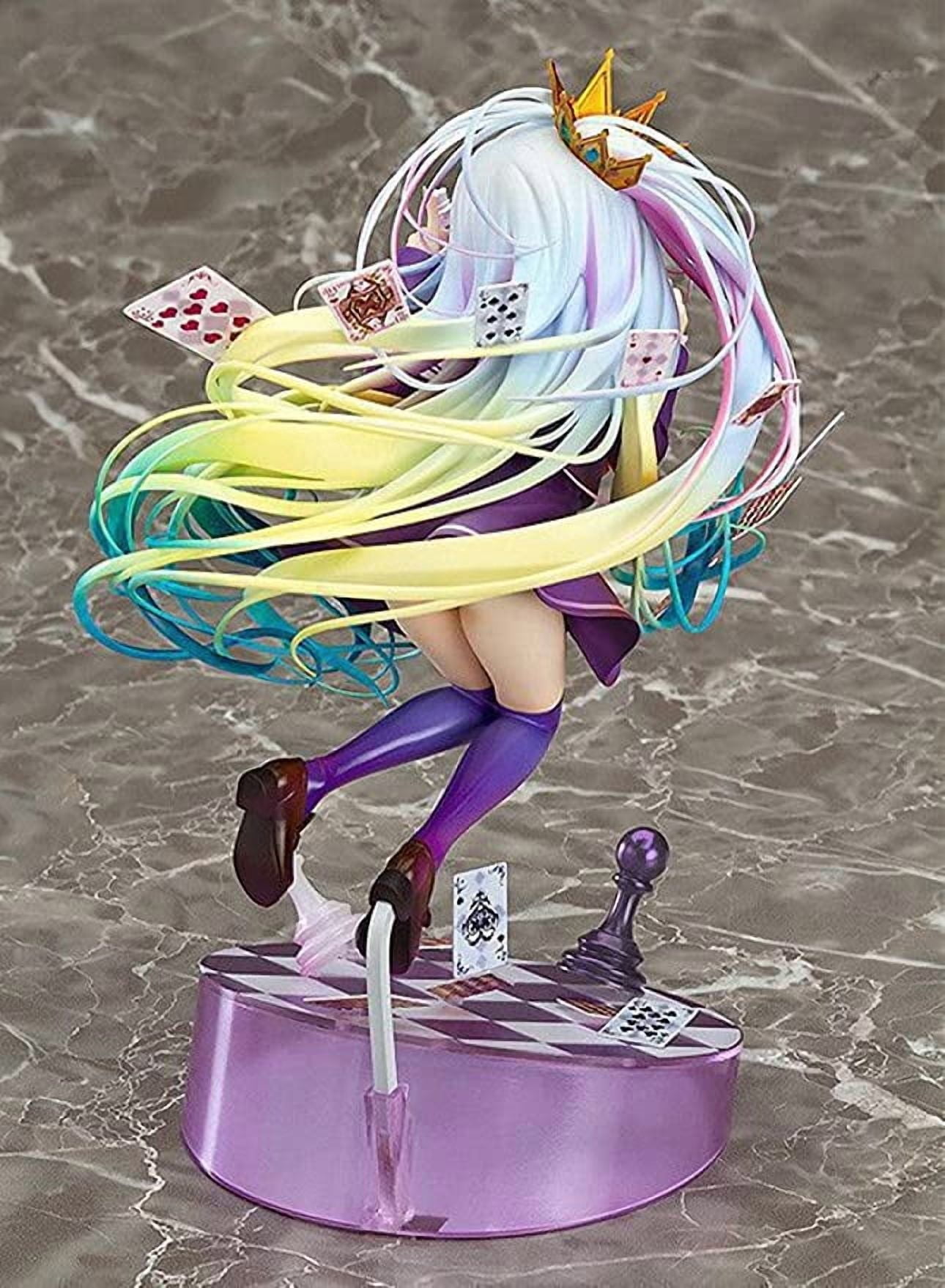 No Game No Life Anime Figure Shiro/Doll with Game Accessories/PVC Character Figures Desktop Figures 7.87 Inch