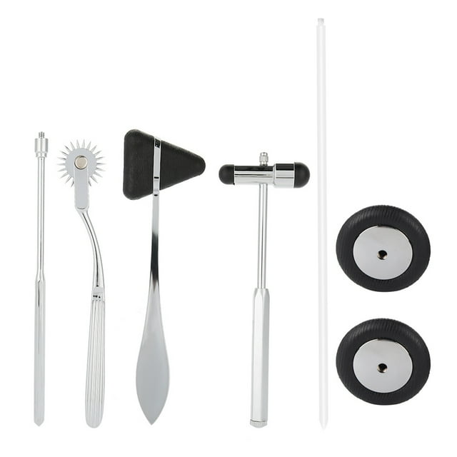 5 Pcs Neurological Hammer Kit, Neurological Hammer with Built in Brush, Muscle Stretchand Joint Testing for Superficial Responses
