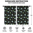 thumbnail image 2 of Blackout Kids Curtains,Alien UFO Black Pattern Children's Insulated Curtains Set Of 2,Bedroom Essentials,Toddler Room Decor 42"x63", 2 of 5