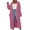 Pink, variant on BADHUB Womens Long Cardigan Sweaters 2025 Fall Open Front Coat Long Sleeve Cable Knit Maxi Outerwear Trendy Jacket Clothes Gray 2XL