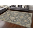 thumbnail image 3 of 2' x 3' Slate Grey Vintage Wool Accent Rug, 3 of 11