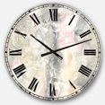 thumbnail image 1 of Designart 'Watercolor Snowflakes Ii Farmhouse Wall Clock, 1 of 4