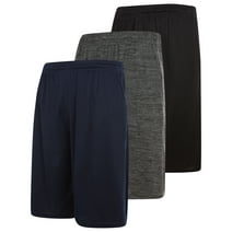 Daresay 3 Pack: Men's Basketball Shorts Dry Fit Mens Athletic Shorts with Drawstring (Sizes up to 3X)