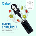 thumbnail image 4 of Cirkul StrawSip Flip 16oz Water Bottle, Galaxy Metallic Purple Black, 4 of 11
