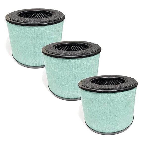 BS-08 Air Filter Replacement 3-Pack - HEPA Filter for Partu BS-08 Air Purifier - 6.5x6.5x5 Inch - 3-in-1 Filtration
