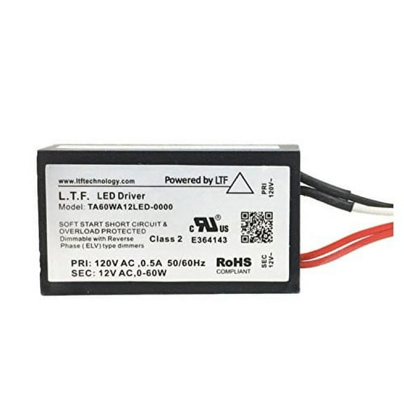 EmeryAllen 12v AC Class 2 Electronic Remote LED Transformer by LTF