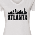 thumbnail image 4 of Inktastic Atlanta Skyline Grunge Women's V-Neck T-Shirt, 4 of 5