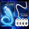 thumbnail image 6 of HD Smart Dynamic 5D Holographic Night Light Projector,Plug and Play HD 2-in-1 Galaxy Star Projector,360 Rotating,USB Powered，with 1 Films, 6 of 8