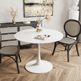 thumbnail image 2 of Homy Casa 31.5" White Round Dining Table with Tulip Base for Kitchen Café, 2 of 10