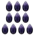 thumbnail image 1 of Uxcell K9 Crystal Pendants Teardrop Beads, 10 Pack 38mm Chandelier Prisms Parts Hanging Beads DIY Lamp Dark Purple, 1 of 6